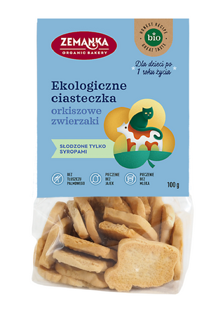 Ciastka Orkiszowe Zwierzęta BIO (3 szt x 100 g)
