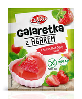 Galaretka z Agarem o Smaku Truskawkowym Bezglutenowa (8 szt x 45 g)