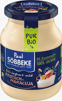Jogurt Kremowy Brzoskwinia - Marakuja BIO  (Słoik) (2 szt x 500 g)