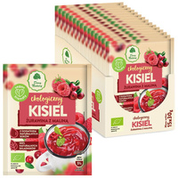 Kisiel Instant Żurawina z Maliną Bezglutenowy BIO (7 szt x 30 g)
