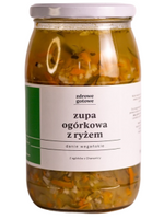 Wegańska zupa ogórkowa z ryżem (900 ml)