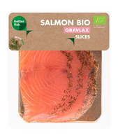 Łosoś Atlantycki Plastry Gravlax z Koprem BIO 100 g