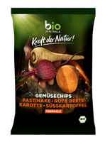 Chipsy Warzywne Solone Bezglutenowe BIO (2 szt x 90 g)