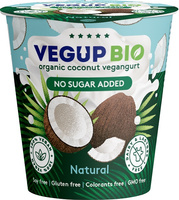 Produkt Kokosowy Naturalny Bez Dodatku Cukrów Bezglutenowy Vegangurt BIO (4 szt x 140 g)