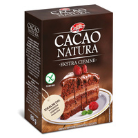 Kakao w Proszku o Obniżonej Zawartości Tłuszczu Ekstra Ciemne Bezglutenowe (4 szt x 80 g)