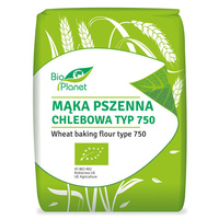 Mąka Pszenna Chlebowa Typ 750 BIO (3 szt x 1 kg)