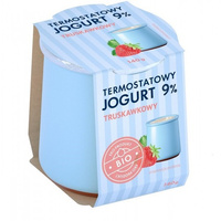 Jogurt Termostatowy Truskawkowy 9 %  BIO (3 szt x 140 g)