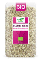 Płatki 4 Zboża (Orkisz, Owies, Jęczmień, Żyto) BIO (3 szt x 600 g)