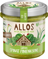 Pasta Warzywna Ze Szpinakiem i Orzeszkami Piniowymi Bezglutenowa  BIO (3 szt x 135 g)