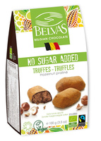 Czekoladki Belgijskie Trufle z Orzechami Laskowymi Bez Dodatku Cukrów Fair Trade Bezglutenowe BIO 100 g