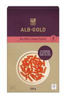 Makaron Proteinowy (Z Soczewicy Czerwonej) Świderki Bezglutenowy BIO 250 g - Alb