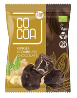Imbir Kandyzowany w Czekoladzie Ciemnej 65 % BIO (2 szt x 70 g)