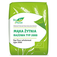 Mąka Żytnia Razowa Typ 2000 BIO (5 szt x 1 kg)