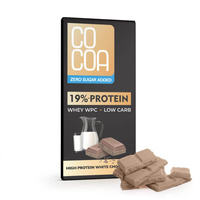 Czekolada Biała Proteinowa z Białkiem Wpc Bez Dodatku Cukrów (2 szt x 65 g)