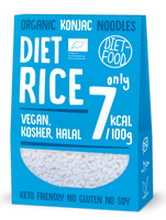 Makaron (Konjac) w Kształcie Ryżu Bezglutenowy BIO 385 g () - Diet (3 szt x 300 g)