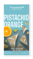 Tabliczka Kakaowa Pistacje - Pomarańcza Bez Dodatku Cukrów Bezglutenowa BIO (2 szt x 60 g)