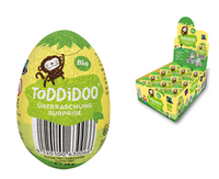 Jajko Niespodzianka Czekoladowe Fair Trade Bezglutenowe BIO (12 szt x 20 g)