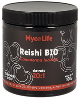 Grzyby Reishi Ekstrakt Bezglutenowy BIO 100 g